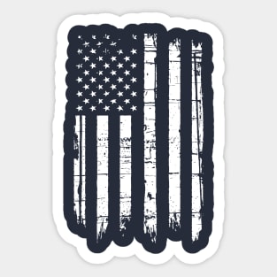 USA FLAG DISTRESSED GRUNGE Sticker